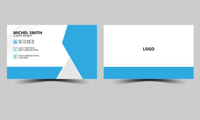 Modern Red corporate business card layout