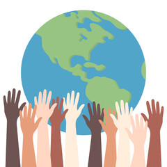 Harmony Hand Holding And Peace Between Race
