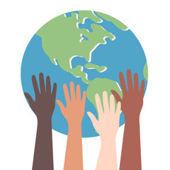 Harmony Hand Holding And Peace Between Race
