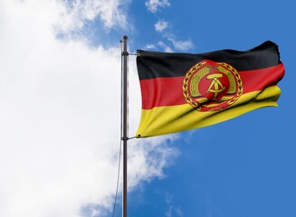 Fototapeta na wymiar Germany - Flag of National People's Army of the German Democratic Republic (1956–1990)