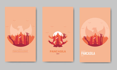 Pancasila Day Bundle Template Flat