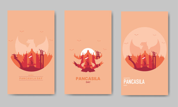 Pancasila Day Bundle Template Flat