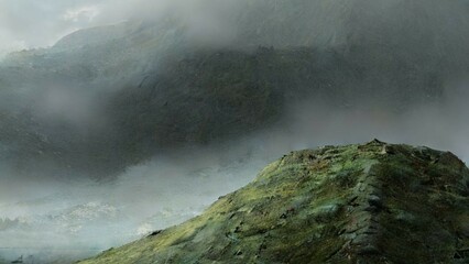 fog over the mountain