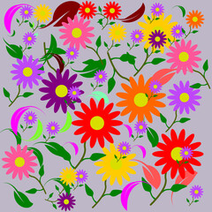 Fototapeta na wymiar background image flower There are many floral background images.