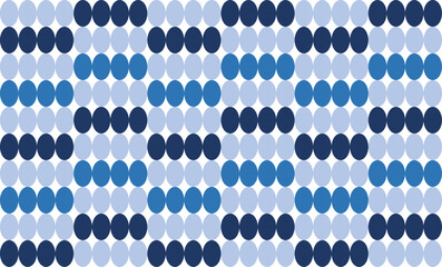 blue and white pattern with beads, Circle pattern in Blue and dark blue, repeat, replete pattern, endless fabric pattern, blue dot bubble