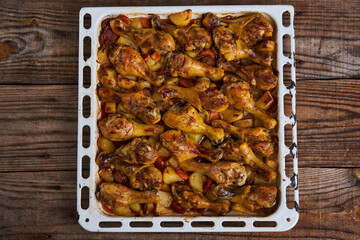 Delicious thai grilled chicken drumsticks