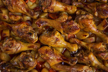 Delicious thai grilled chicken drumsticks