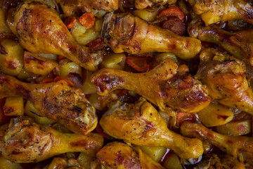 Delicious thai grilled chicken drumsticks