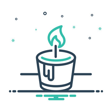 Mix icon for candle 