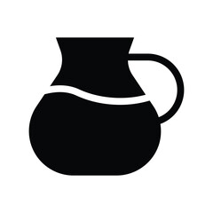 pitcher glyph icon illustration vector graphic