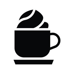 viennese glyph icon illustration vector graphic