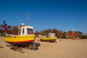 Fototapeta premium Fishing harbor in Sopot