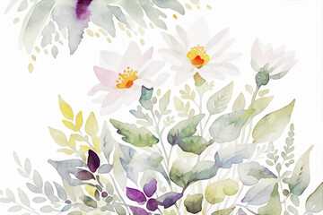 painting, wild, paradise, pink, hand painting, design element, dahlia, artwork, beauty, wedding, colorful, bloom, romantic, drawn, illustration, flower, leaf, nature, art, summer, watercolor, floral, 