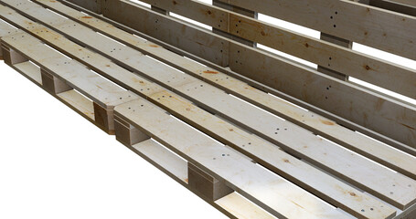 Obraz premium Podium aus Europaletten, mit Leerraum. Tranzparenz png