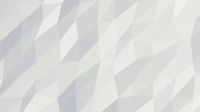 3d rendering of abstract white geometric background. loop animation.