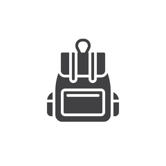 Obraz premium Rucksack vector icon