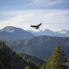 Fototapeta premium eagle in the mountains