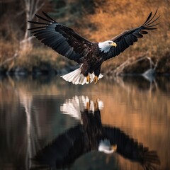 Fototapeta premium eagle in flight