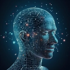 Obraz premium Artificial intelligence, Generative AI