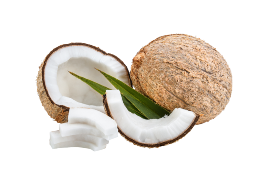 coconut isolated on  transparent png