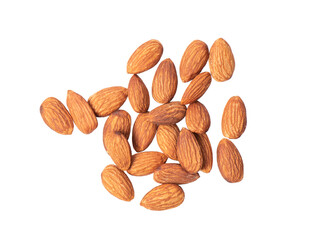 Almond nuts isolated on  transparent png