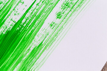 Obraz premium acrylic green paint texture background