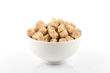 Brown cane sugar cubes