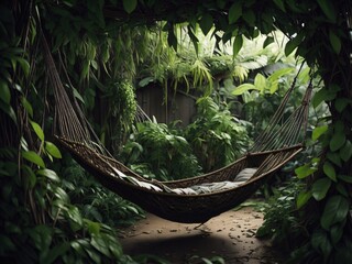 hammock in the forest garden bg 5