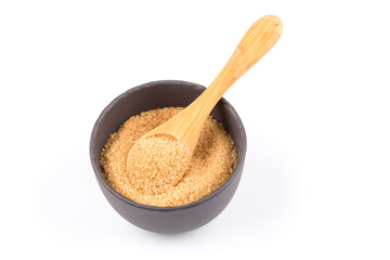 brown sugar in a dark bowl