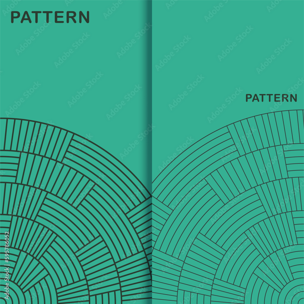 Poster linear abstract lines seamless patterns set
