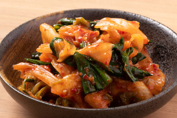 行者にんにくのキムチ和え