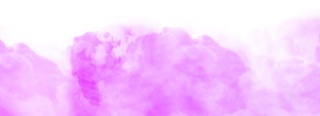 Fototapeta premium Colorful smoke steam isolated transparent background. Fog and mist effect for text or space