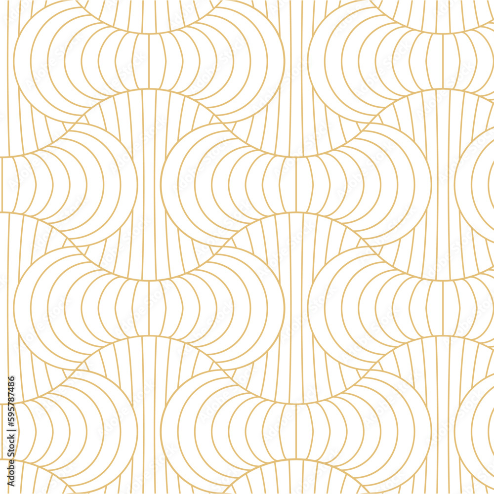 Poster abstract seamless pattern with geometric circle line