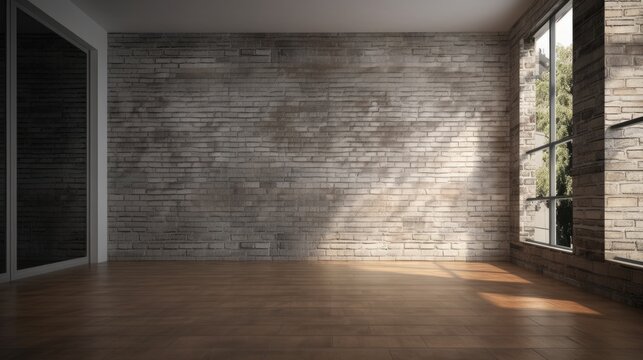 Modern Interior Design Background. Contemporary Living Room. Generative AI.