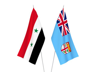 Republic of Fiji and Syria flags