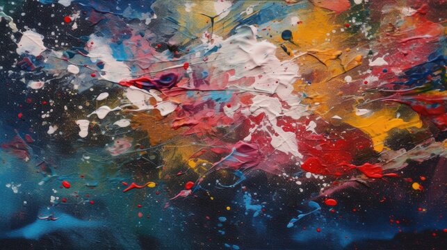 Modern Painting. Stylish Design Texture Wallpaper. Generative AI.