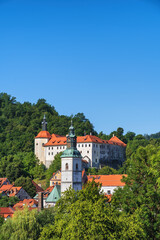 Fototapeta na wymiar Town of Skofja Loka in Slovenia