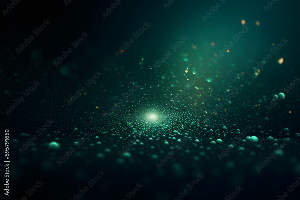 Sticker green emerald background with shining elements. neural network ai generated art