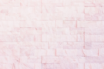 Pastel pink and white brick wall texture background. Brickwork pattern stonework design stack. Home...