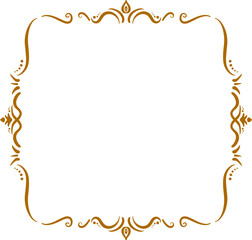 インド風の飾りフレーム。ベクターデータ。
