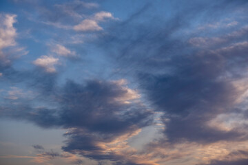 Fototapeta na wymiar sunset clouds, Majorca, Balearic Islands, Spain