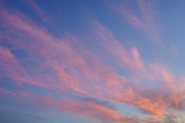 Naklejka na ściany i meble sunset clouds, Majorca, Balearic Islands, Spain