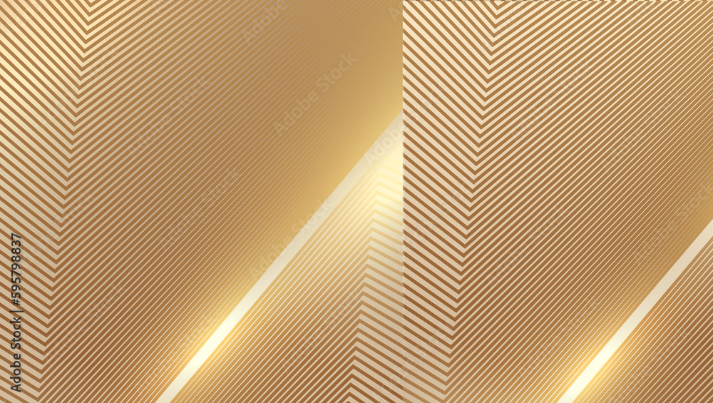 Poster gold luminous lines with abstract texture background