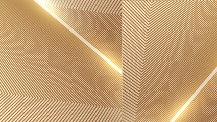 Gold luminous lines with abstract texture background