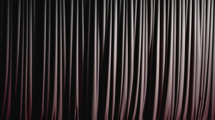 Brightly lit grey curtains for your background, generative AI.