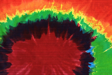 Red, Green, Yellow, Orange, Blue, Brown tie dye pattern vibrant for abstract graphic design or wallpapers or background
