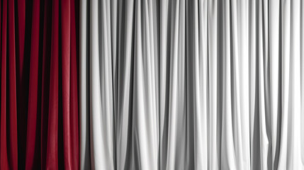 Obraz premium Brightly lit white curtains for your background, generative AI.