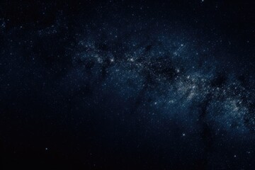 clear night sky with a full moon and twinkling stars. Generative AI