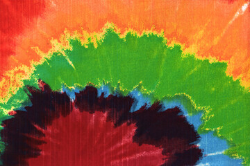 Red, Green, Yellow, Orange, Blue, Brown tie dye pattern vibrant for abstract graphic design or wallpapers or background
