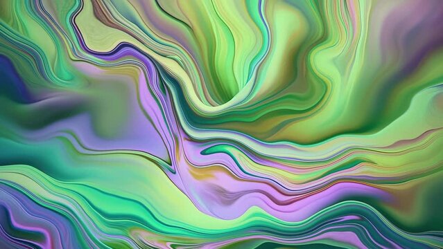Pastel liquid marble background video with beautiful colors, slow motion of a psychic waves for business purposes with trendy colors